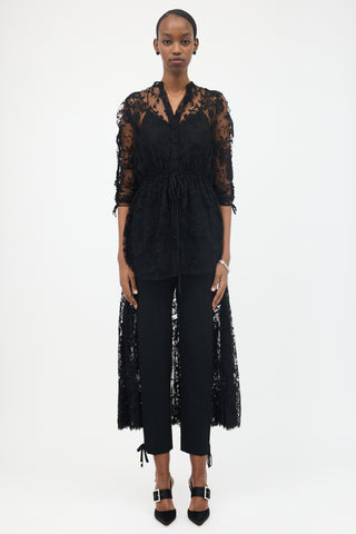McQueen Lace Hi-Low Shirt