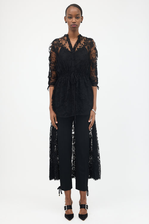 McQueen Lace Hi-Low Shirt
