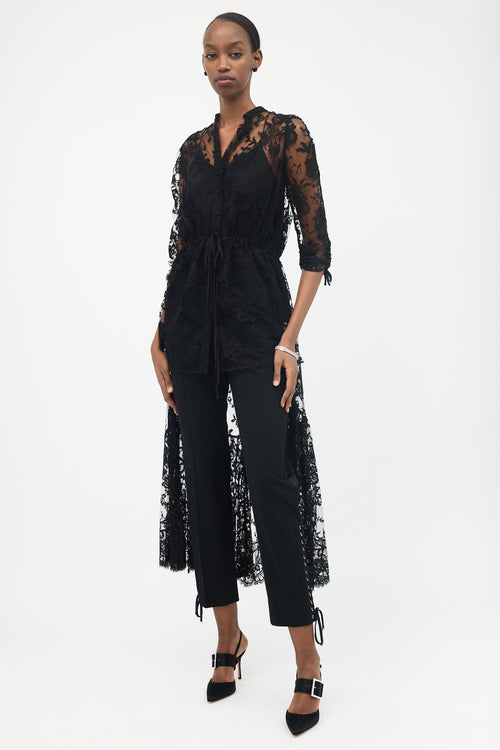 McQueen Lace Hi-Low Shirt