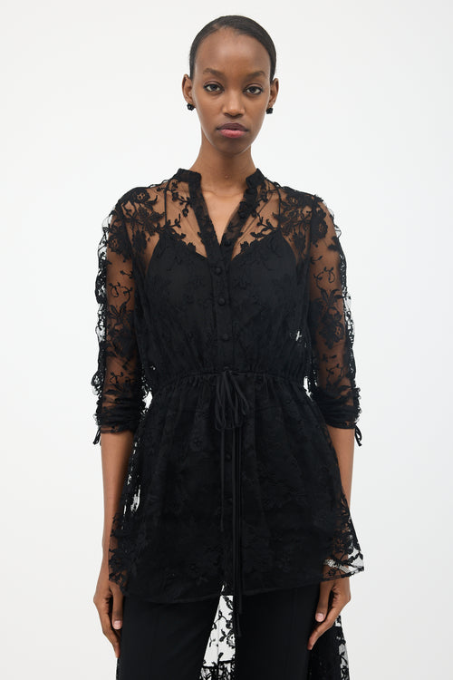 McQueen Lace Hi-Low Shirt