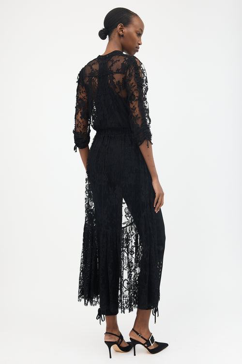 McQueen Lace Hi-Low Shirt