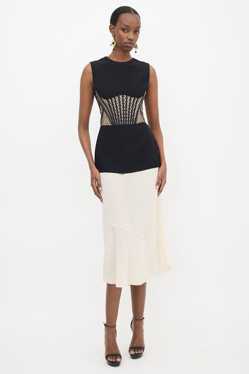 McQueen Lace Panelled Sleeveless Top