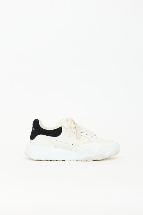 McQueen Leather Oversized Court Sneaker