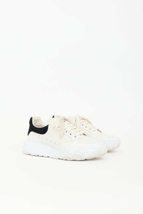 McQueen Leather Oversized Court Sneaker