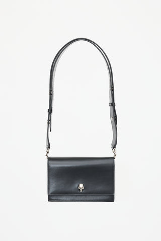 McQueen Leather Small Biker Shoulder Bag