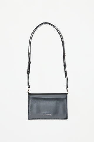 McQueen Leather Small Biker Shoulder Bag