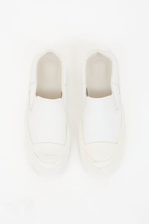 McQueen Leather Deck Skate Plimsoll Sneaker
