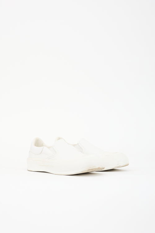 McQueen Leather Deck Skate Plimsoll Sneaker