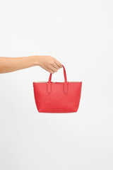 McQueen Leather Mini Shopper Tote Bag
