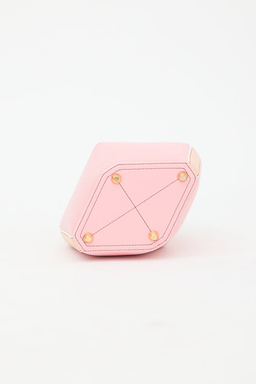 McQueen Leather Tricolour Bucket Bag