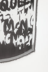 McQueen Logo Graffiti Scarf