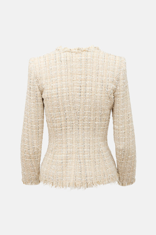 McQueen Metallic Tweed Jacket