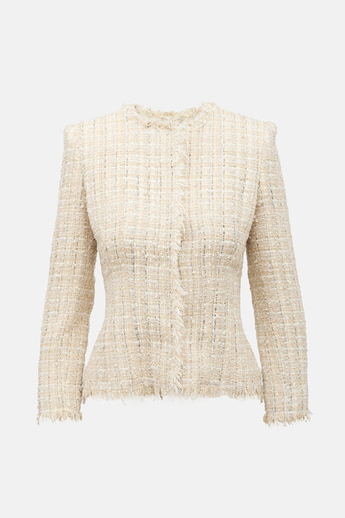 McQueen Metallic Tweed Jacket