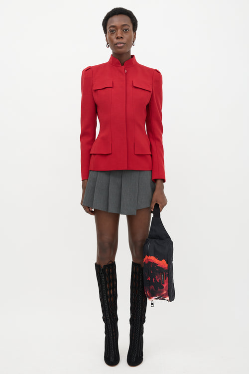 McQueen Nylon Printed Belt Bag