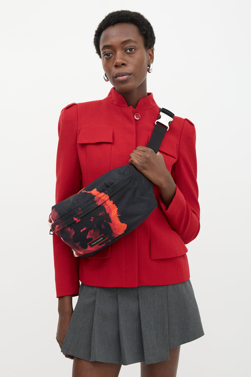 McQueen Nylon Printed Belt Bag