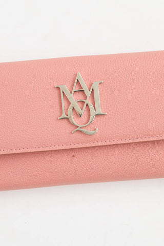 McQueen Leather Logo Wallet