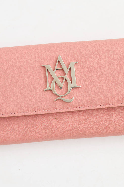 McQueen Leather Logo Wallet