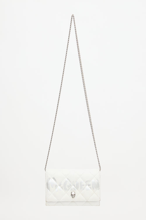 McQueen Quilted Leather Skull Bag