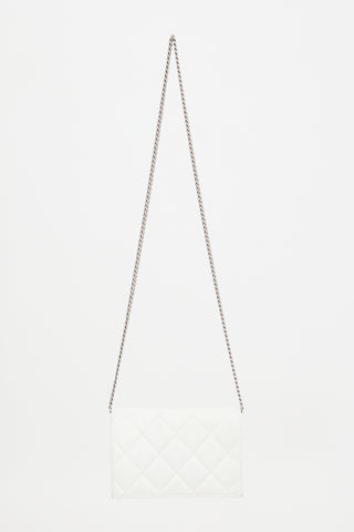 McQueen Quilted Leather Skull Bag