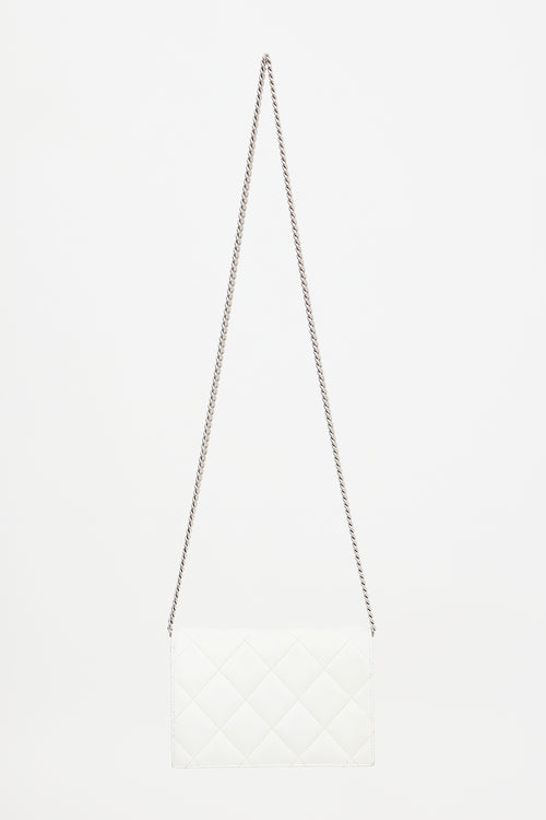 McQueen Quilted Leather Skull Bag