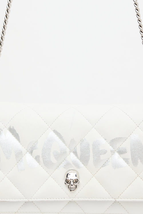 McQueen Quilted Leather Skull Bag
