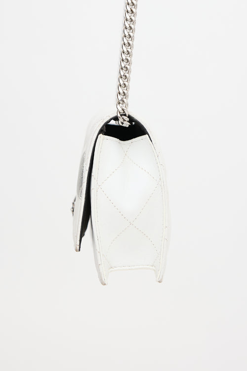 McQueen Quilted Leather Skull Bag