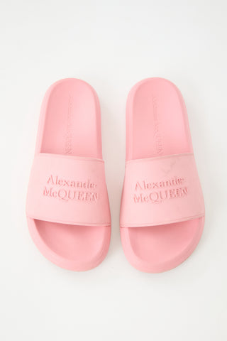 McQueen Rubber Logo Slide
