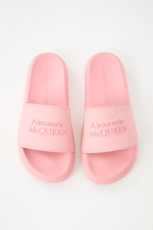 McQueen Rubber Logo Slide