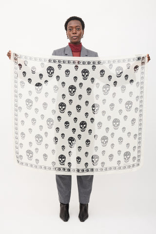 McQueen Silk Skull Scarf
