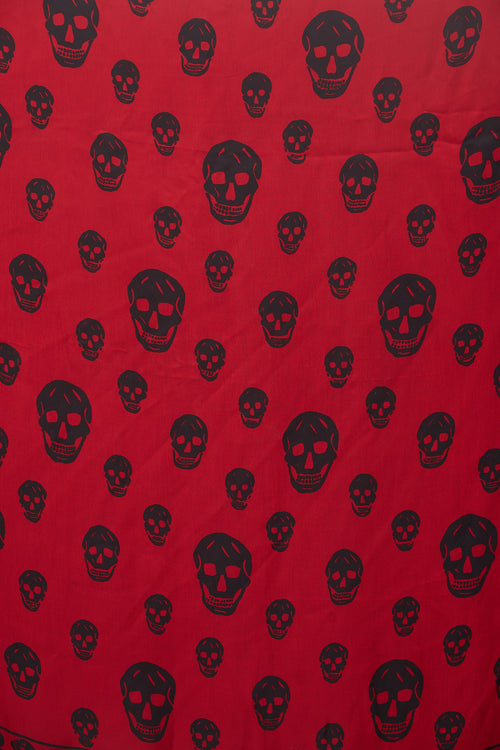 McQueen Silk Skull Scarf