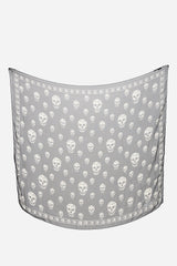 McQueen Silk Skull Print Scarf
