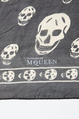 McQueen Silk Skull Print Scarf