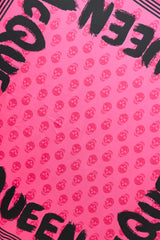 McQueen Skull Graffiti Logo Scarf
