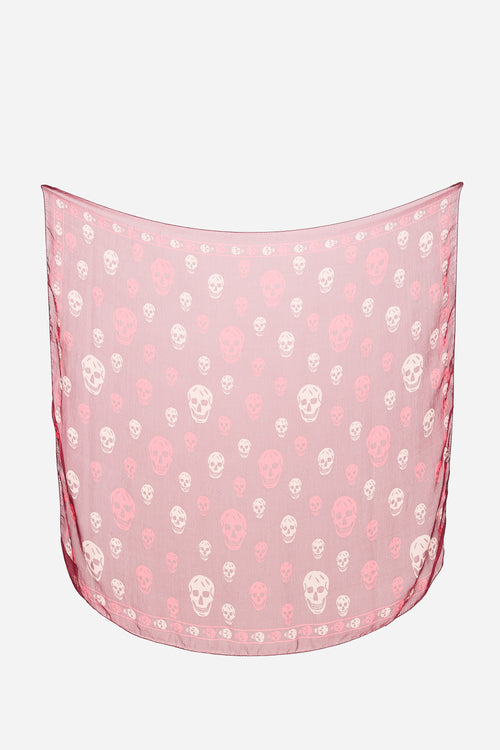 McQueen Skull Print Scarf