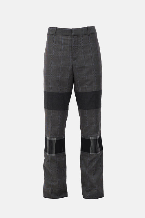 McQueen Spliced Houndstooth Trouser