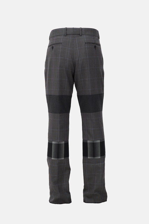 McQueen Spliced Houndstooth Trouser