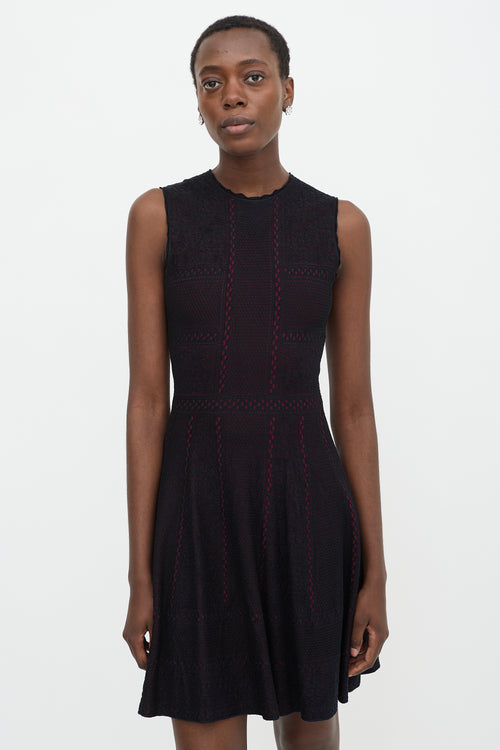 McQueen Stretch Lace Midi Dress