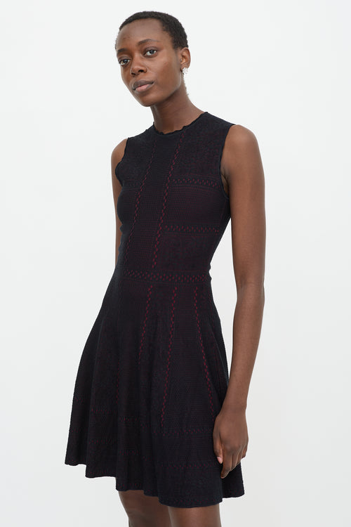 McQueen Stretch Lace Midi Dress