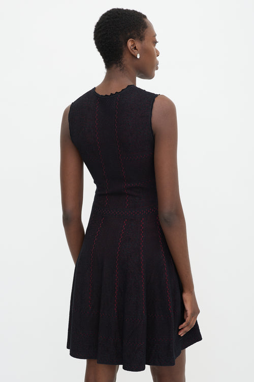 McQueen Stretch Lace Midi Dress