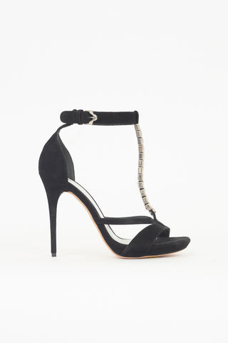 McQueen Suede Articulated Heel