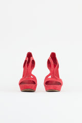 McQueen Suede Double Arch Sandal