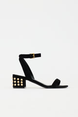 McQueen Suede Studded Sandal