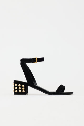 McQueen Suede Studded Sandal