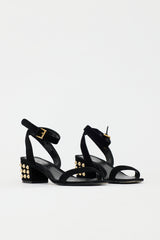 McQueen Suede Studded Sandal