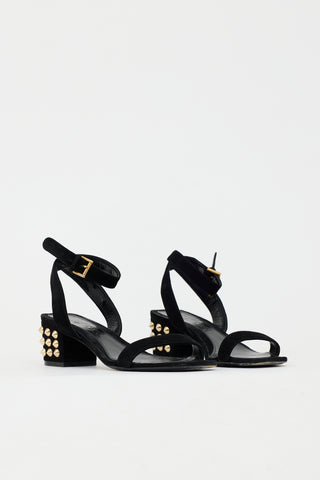 McQueen Suede Studded Sandal