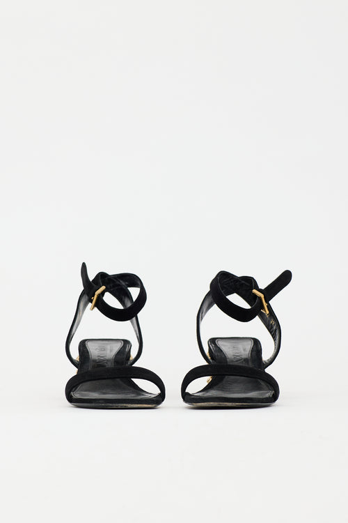 McQueen Suede Studded Sandal