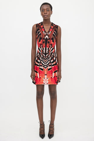 McQueen Textured Knit Jacquard Dress
