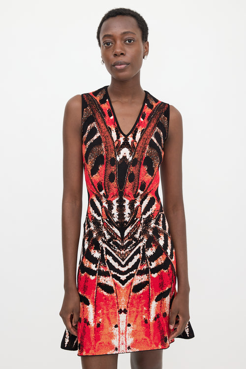 McQueen Textured Knit Jacquard Dress
