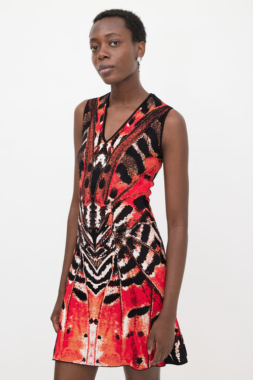 McQueen Textured Knit Jacquard Dress