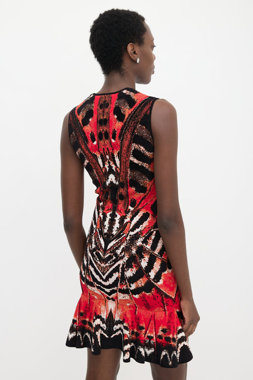 McQueen Textured Knit Jacquard Dress
